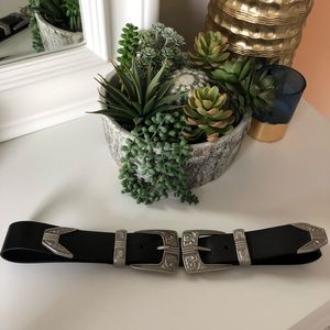Urban Outfitters Double Buckle Western Belt